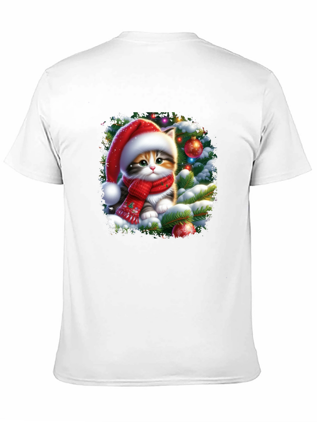 Festive Kitten Christmas T-Shirt
