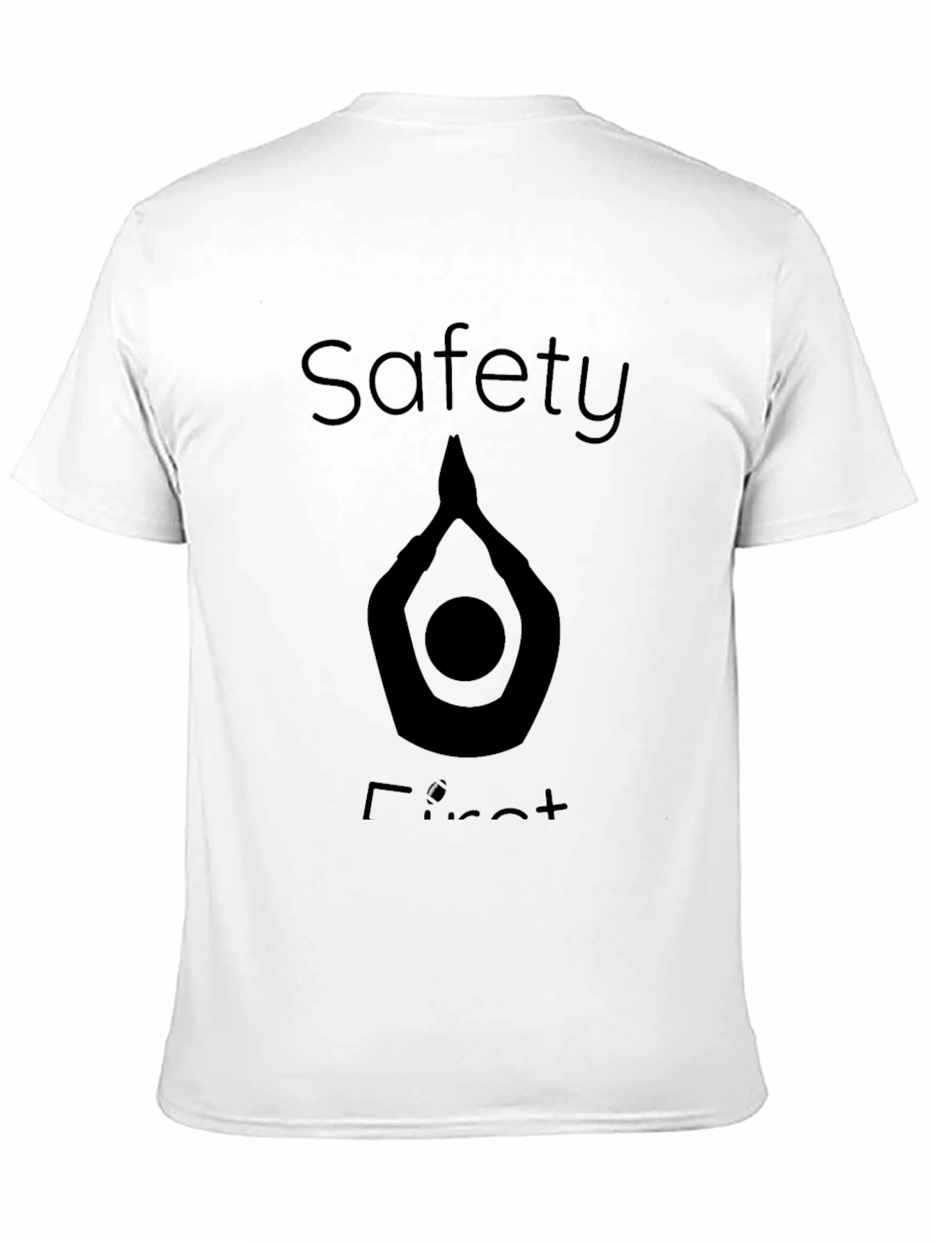 Safety First Graphic T-Shirt - Black