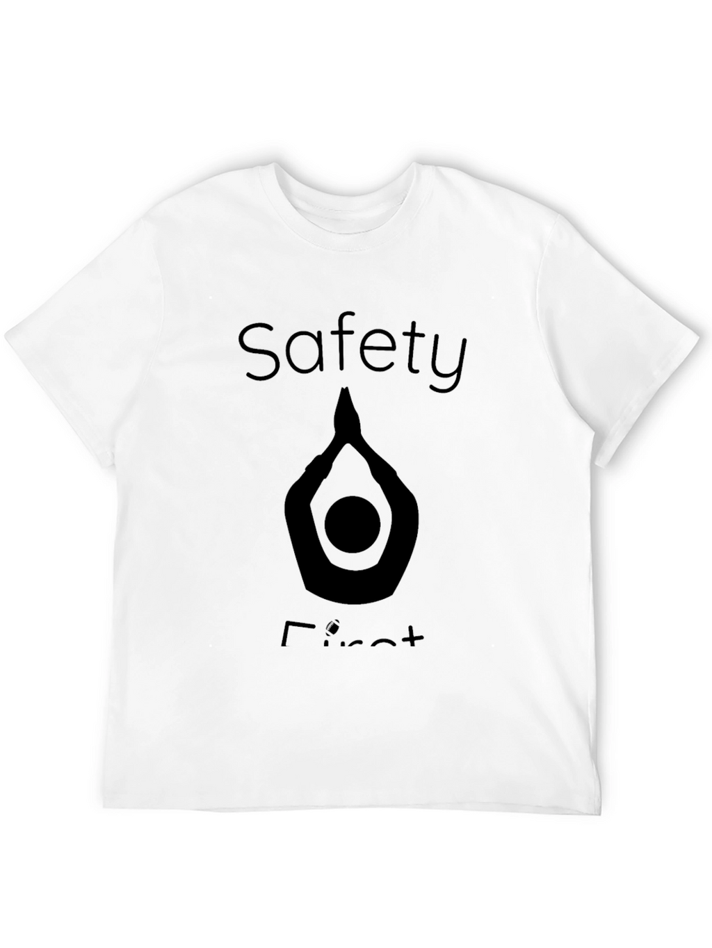 Safety First Graphic T-Shirt - Black
