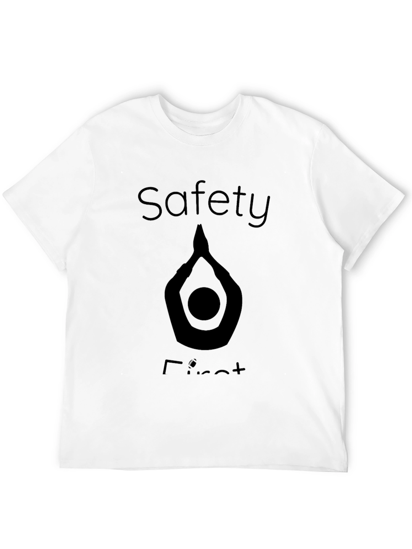 Safety First Graphic T-Shirt - Black