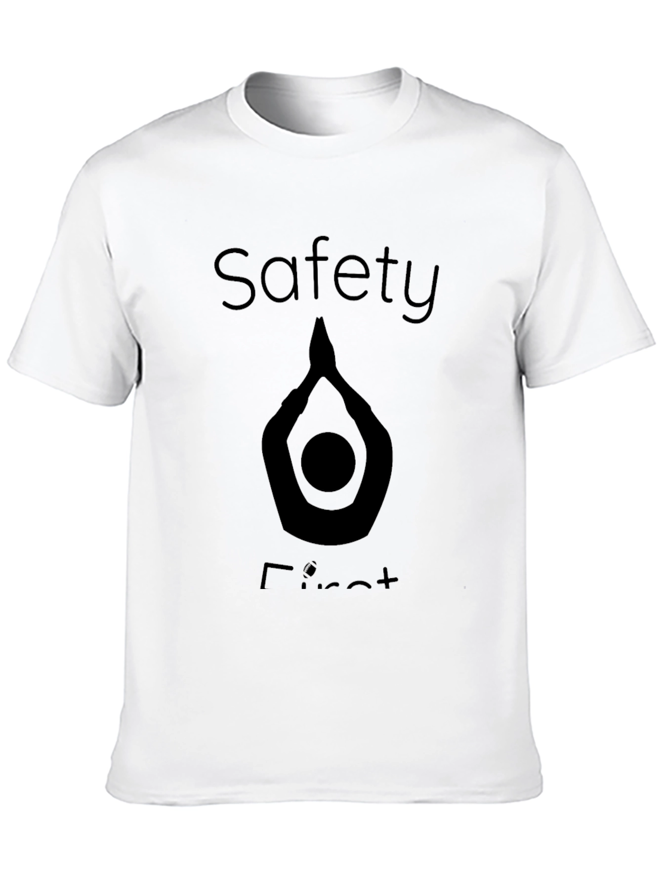 Safety First Graphic T-Shirt - Black