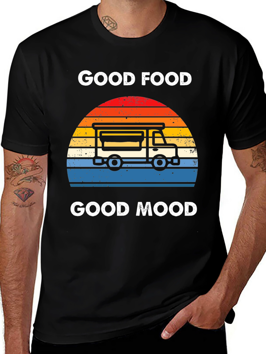 Good Food Good Mood T-Shirt Food Truck Tee
