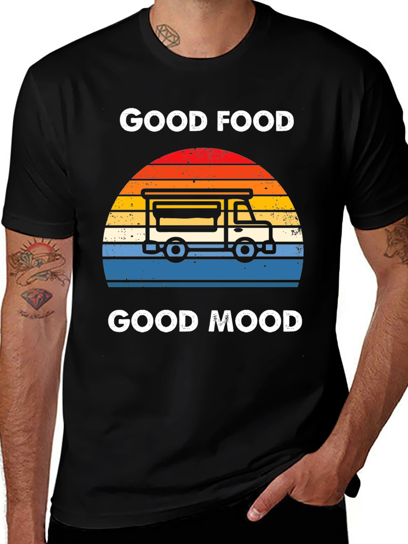 Good Food Good Mood T-Shirt Food Truck Tee