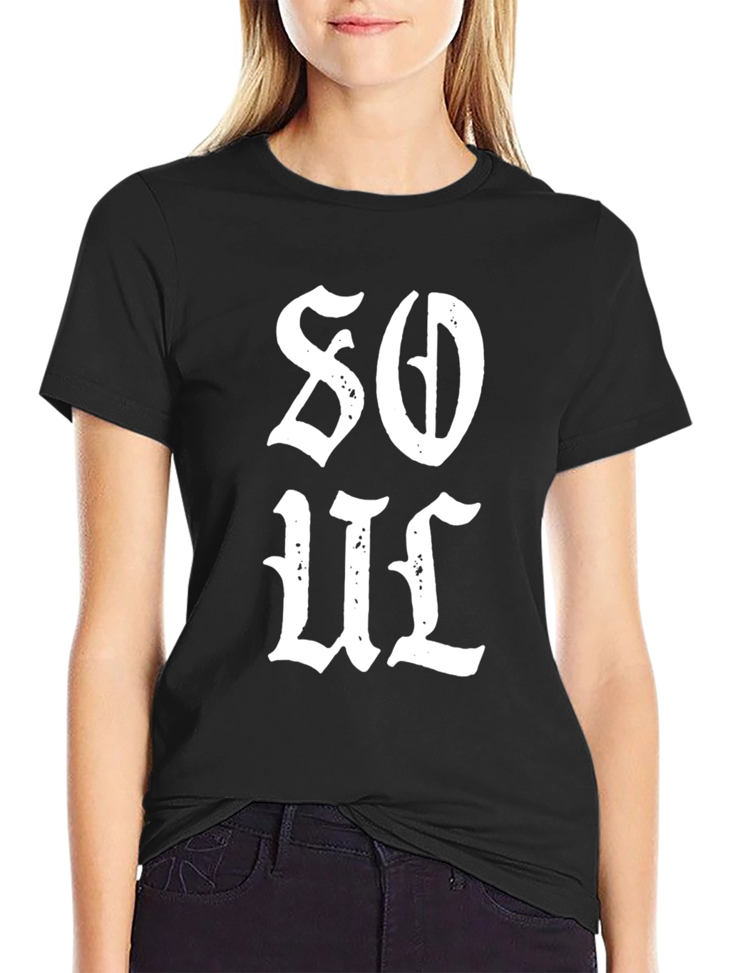 Soul Graphic Tee - Mens Black Cotton T-Shirt