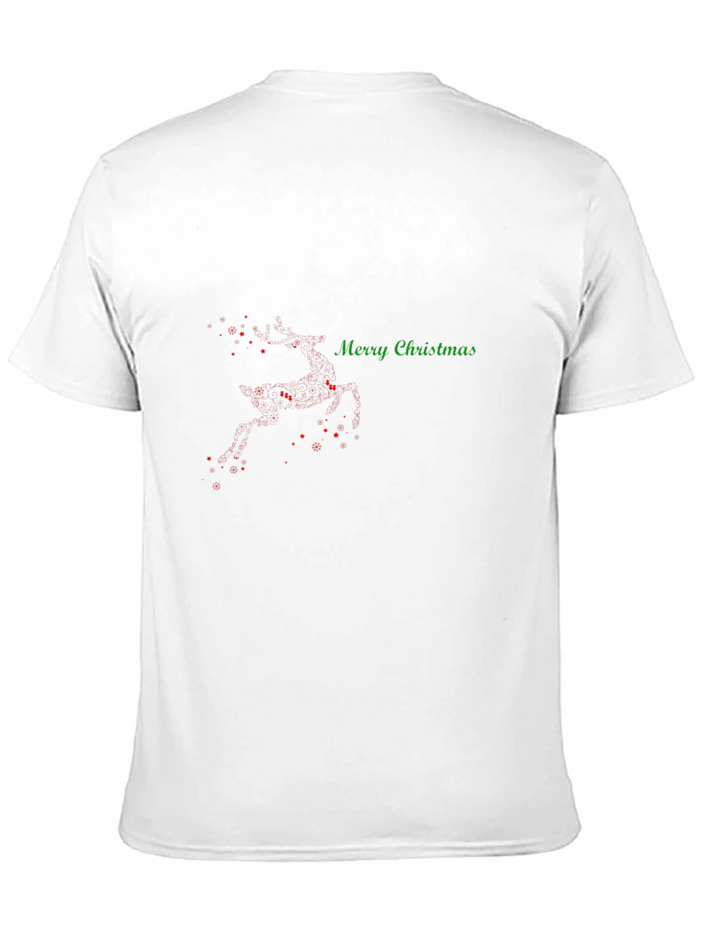 Merry Christmas Reindeer T-Shirt - Holiday Festive Wear