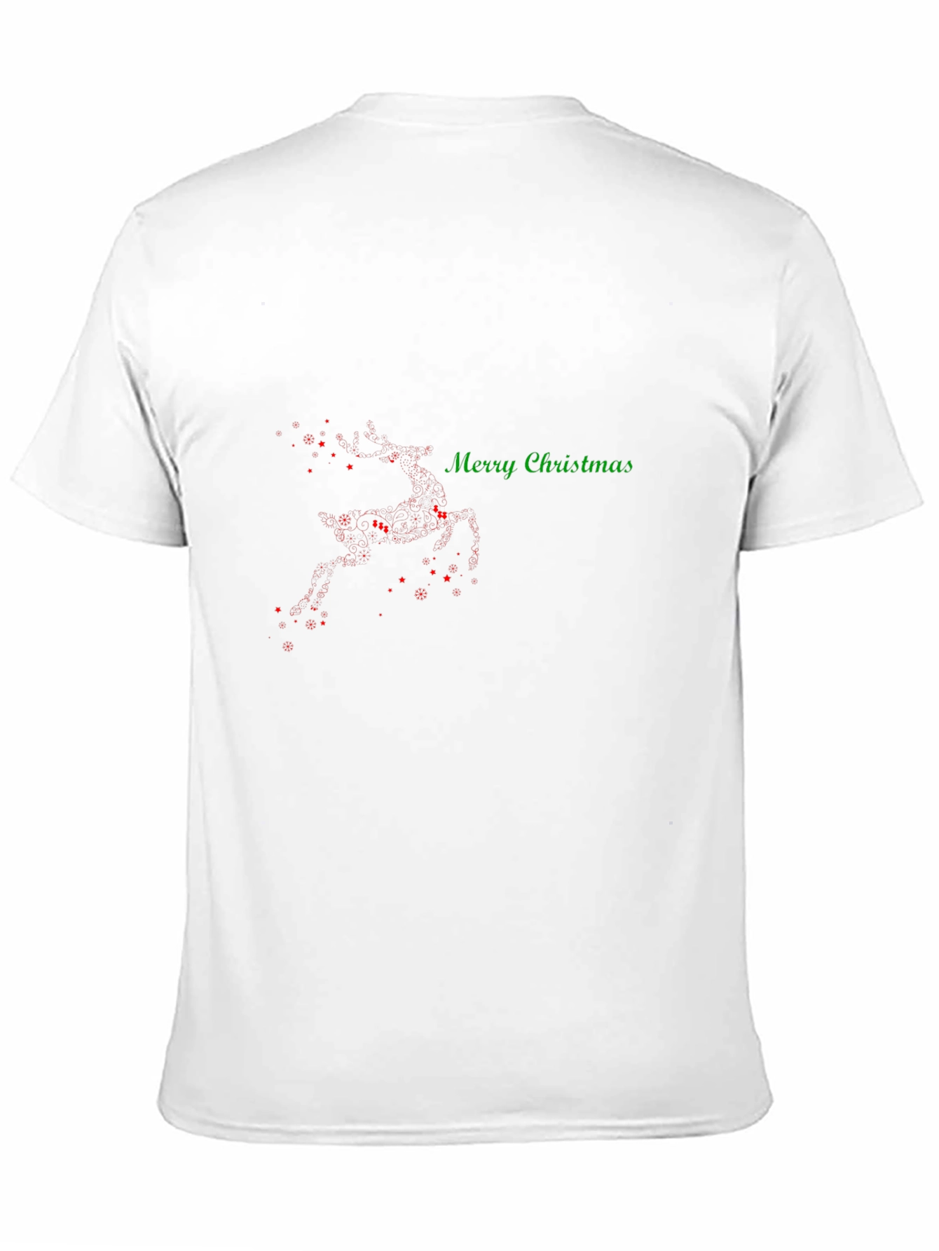 Merry Christmas Reindeer T-Shirt - Holiday Festive Wear