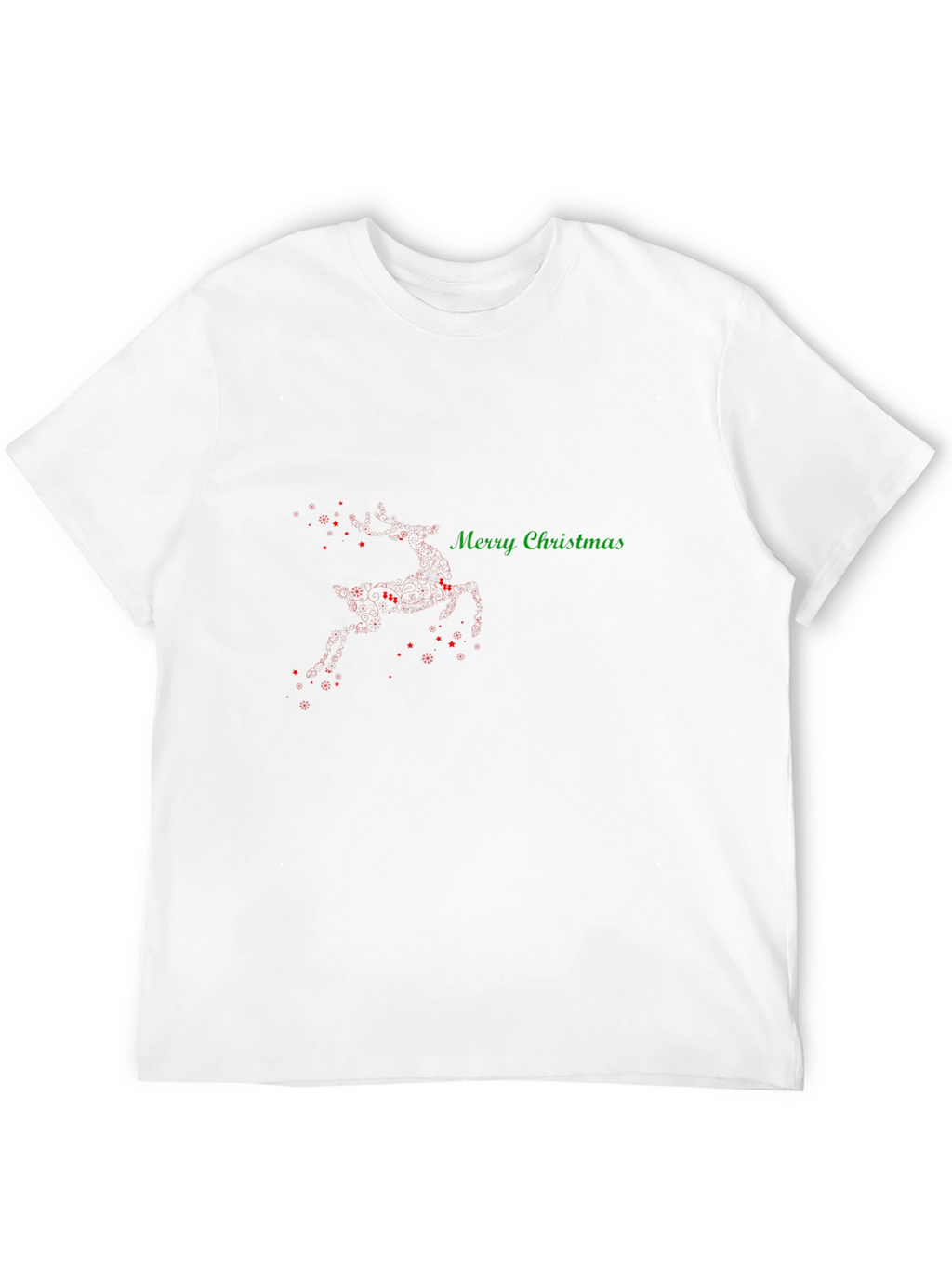 Merry Christmas Reindeer T-Shirt - Holiday Festive Wear