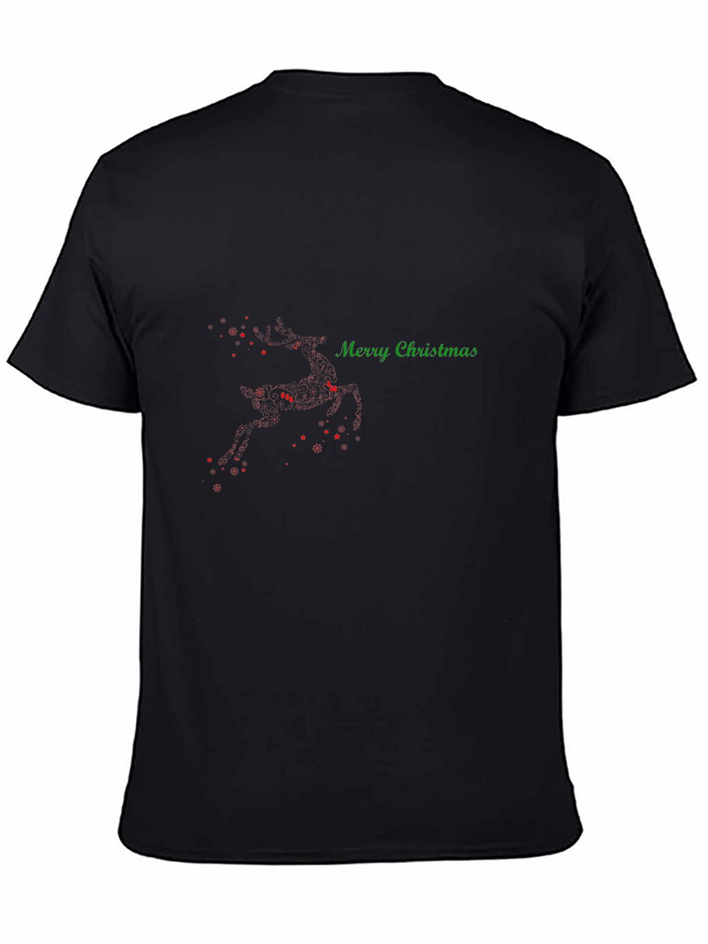 Merry Christmas Reindeer T-Shirt - Holiday Festive Wear
