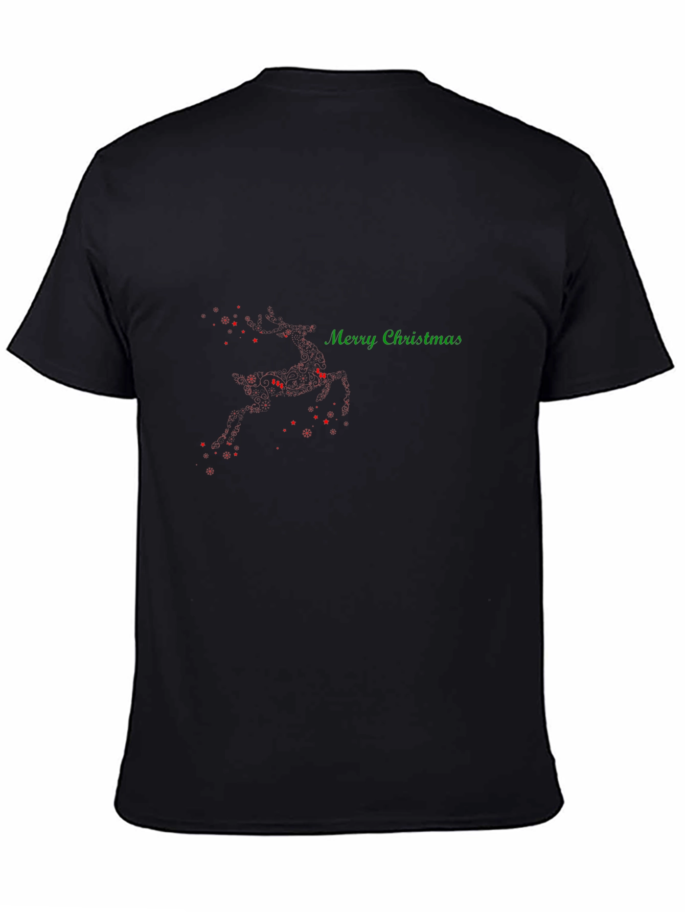 Merry Christmas Reindeer T-Shirt - Holiday Festive Wear