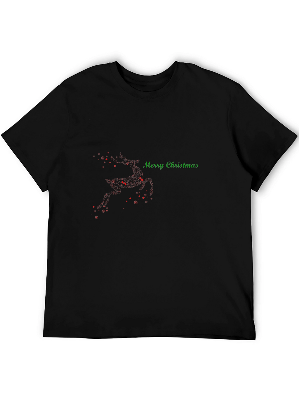 Merry Christmas Reindeer T-Shirt - Holiday Festive Wear