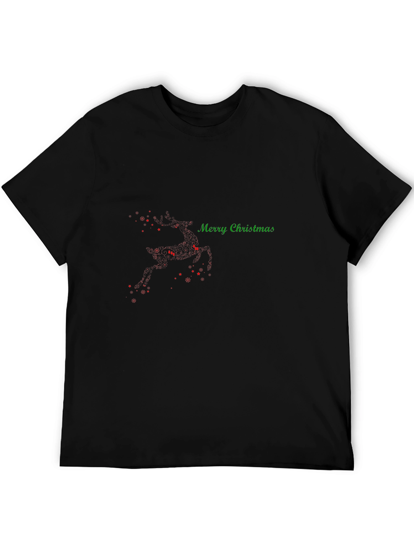 Merry Christmas Reindeer T-Shirt - Holiday Festive Wear