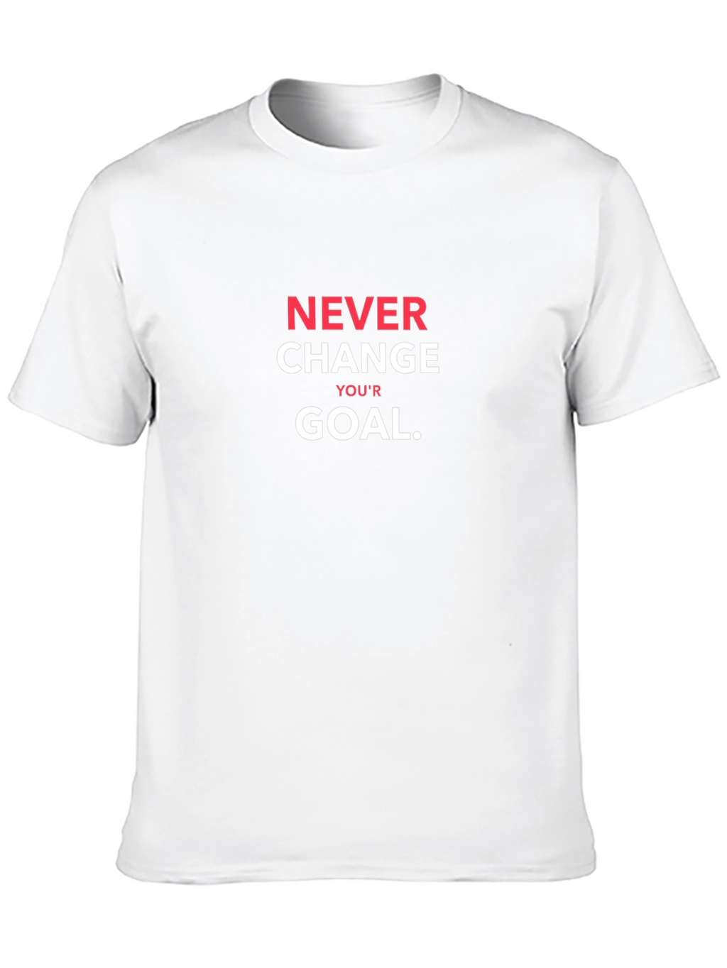 Never Change Your Goal Black T-Shirt