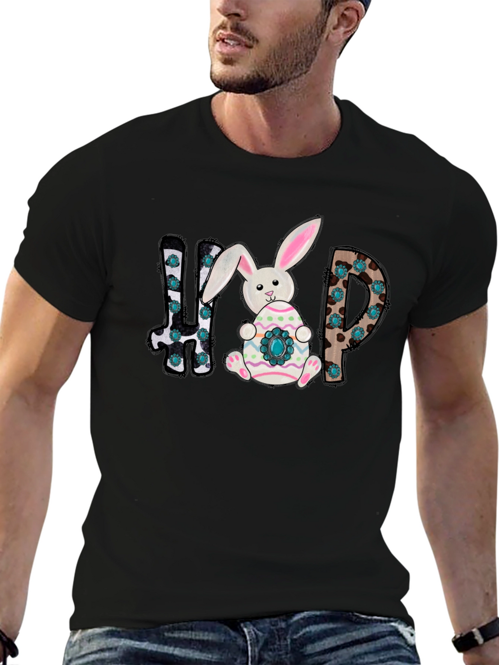 Easter Bunny HIP Graphic T-Shirt