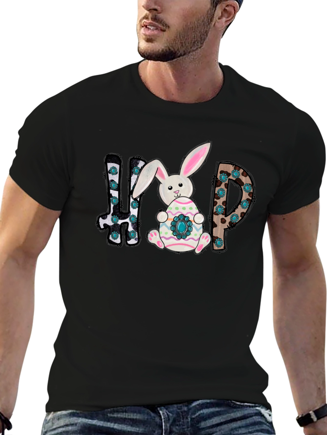Easter Bunny HIP Graphic T-Shirt