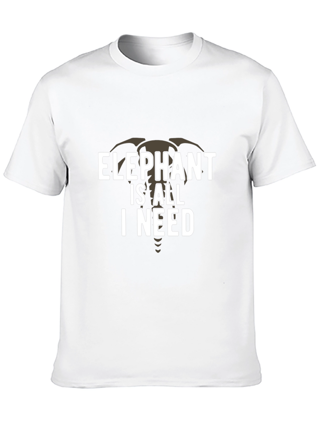Elephant Is All I Need Graphic Tee - Black