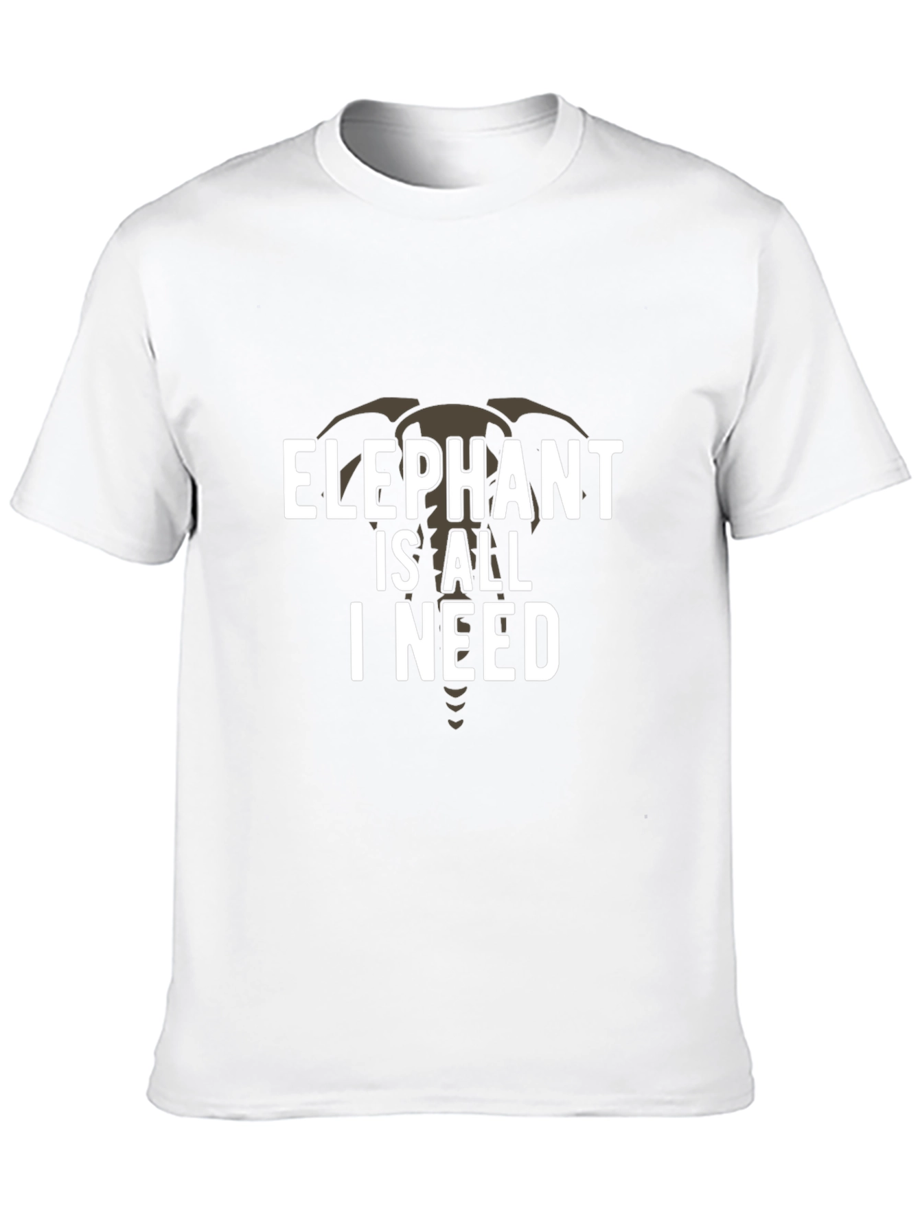 Elephant Is All I Need Graphic Tee - Black