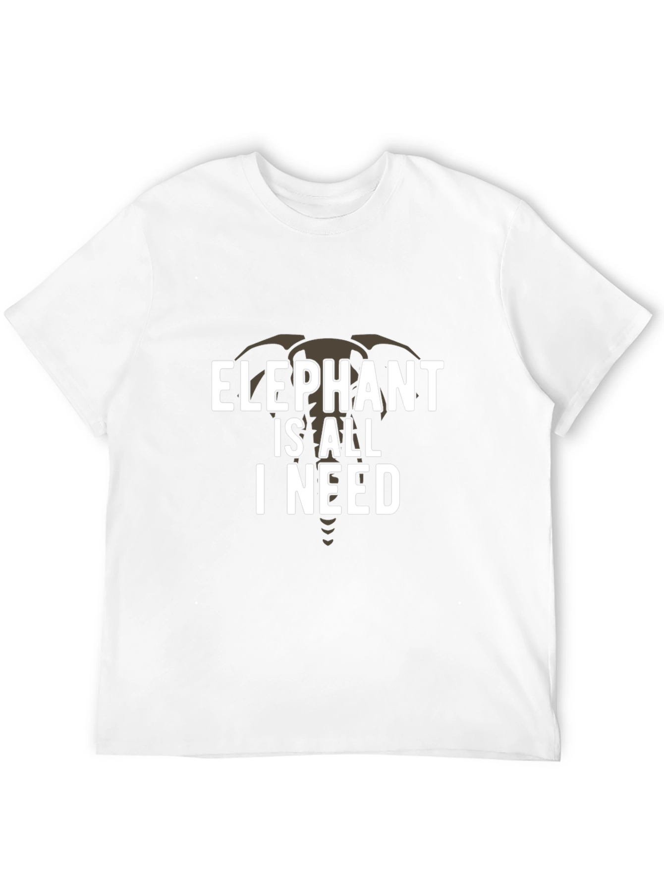 Elephant Is All I Need Graphic Tee - Black