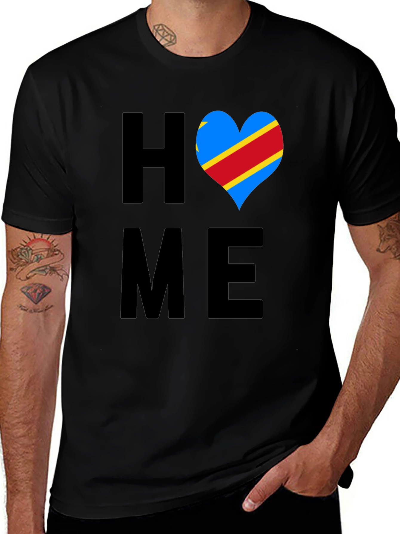 HOME Congo Heart Flag T-Shirt