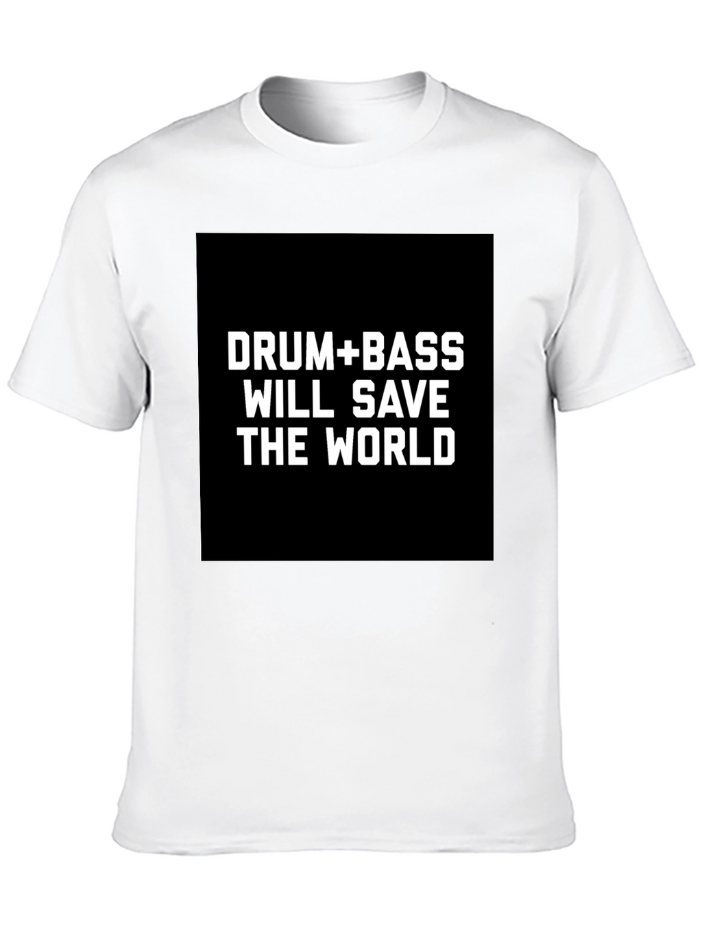 Drum & Bass Save The World Black T-Shirt