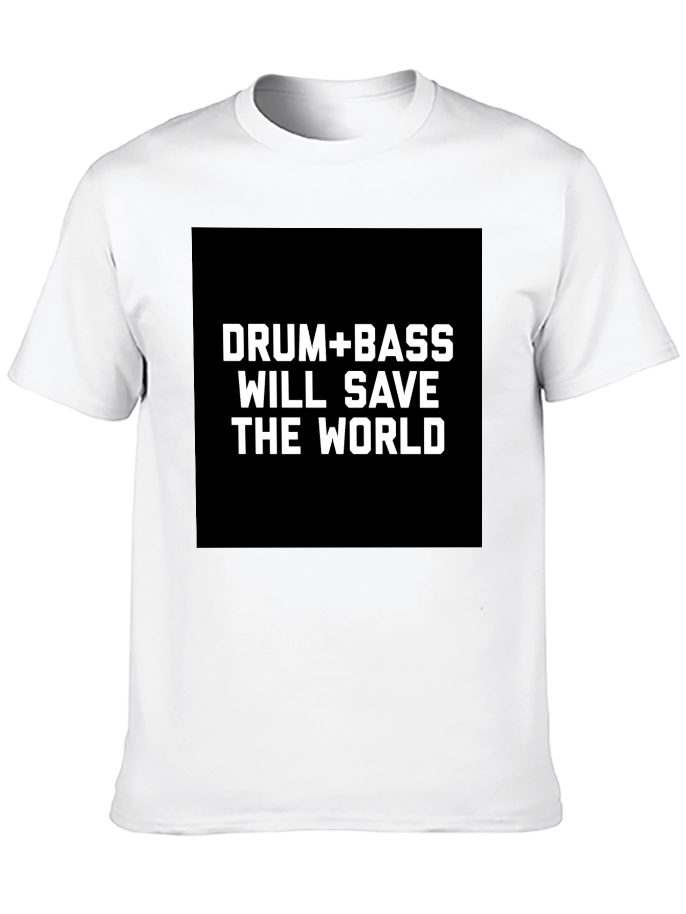 Drum & Bass Save The World Black T-Shirt