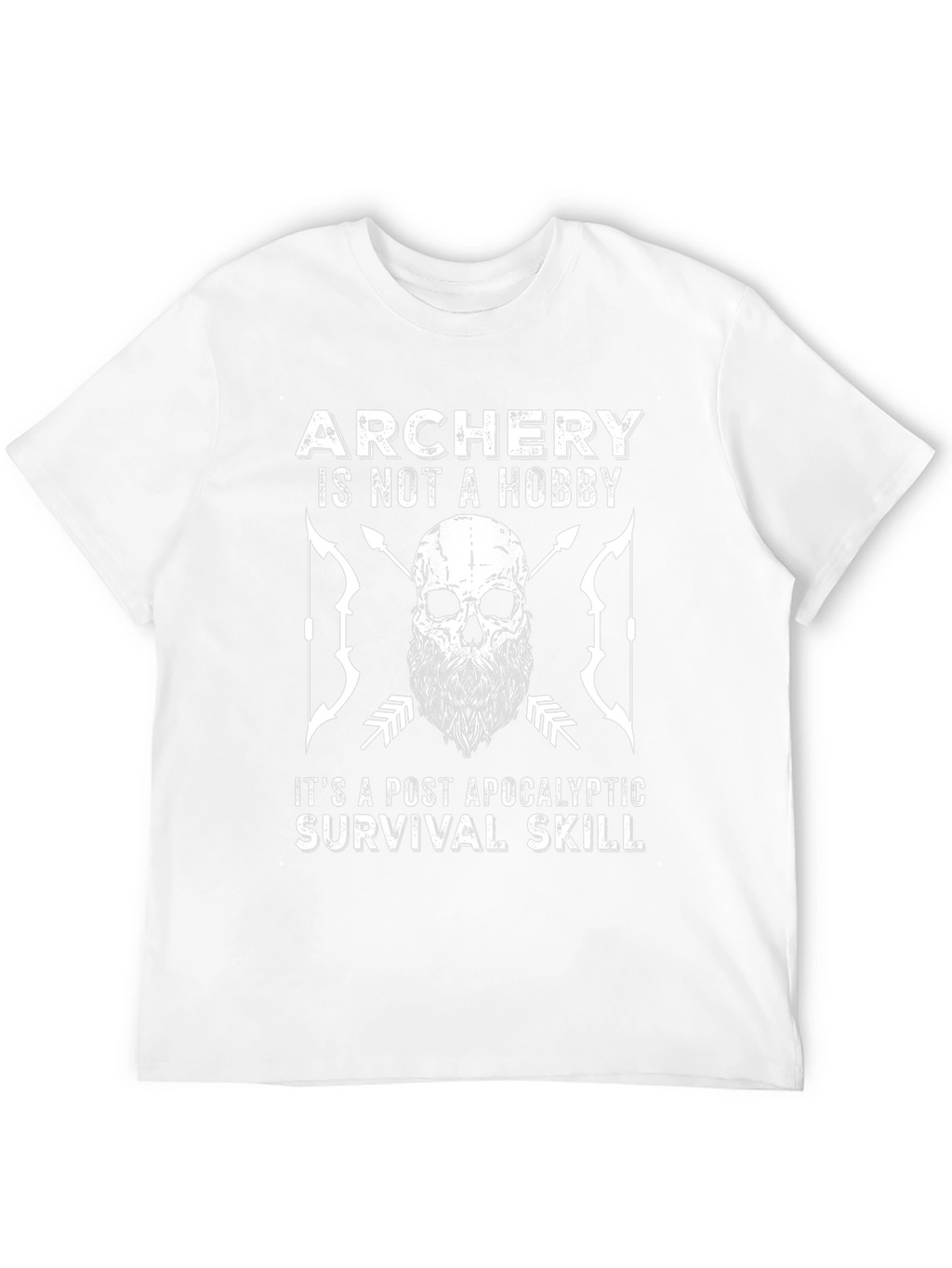 Archery Survival Skill Graphic Tee - Post Apocalyptic Style