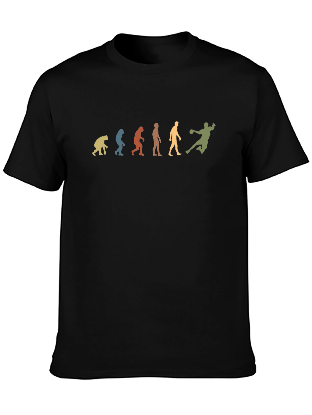 Evolution of Handball T-Shirt - Black Cotton Tee