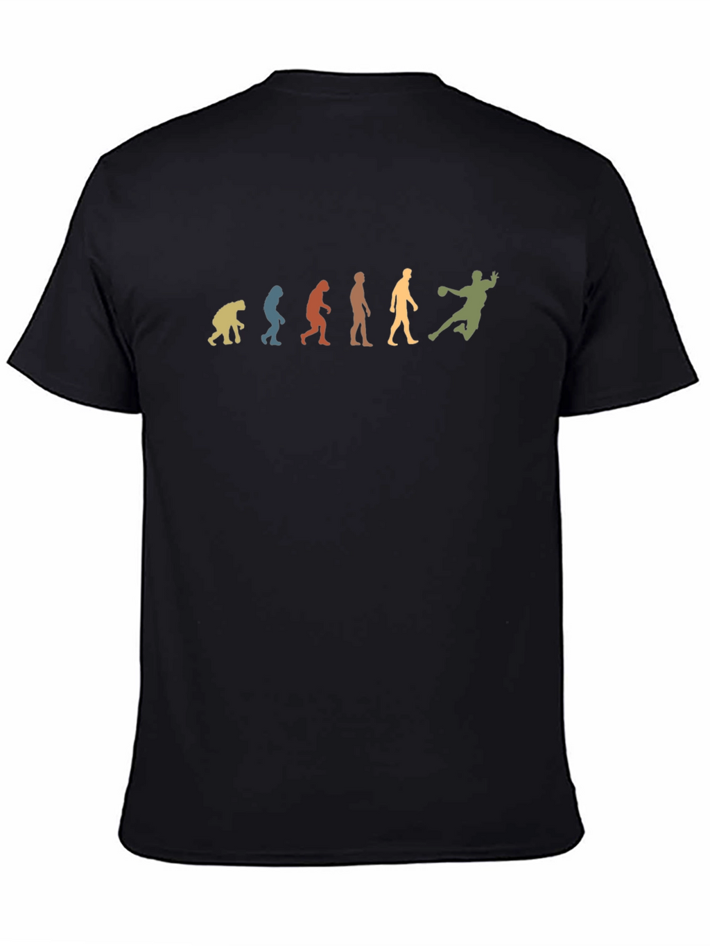 Evolution of Handball T-Shirt - Black Cotton Tee