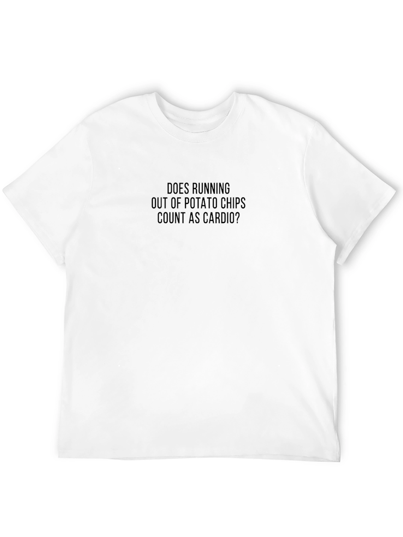 Funny Cardio Potato Chips Graphic T-Shirt