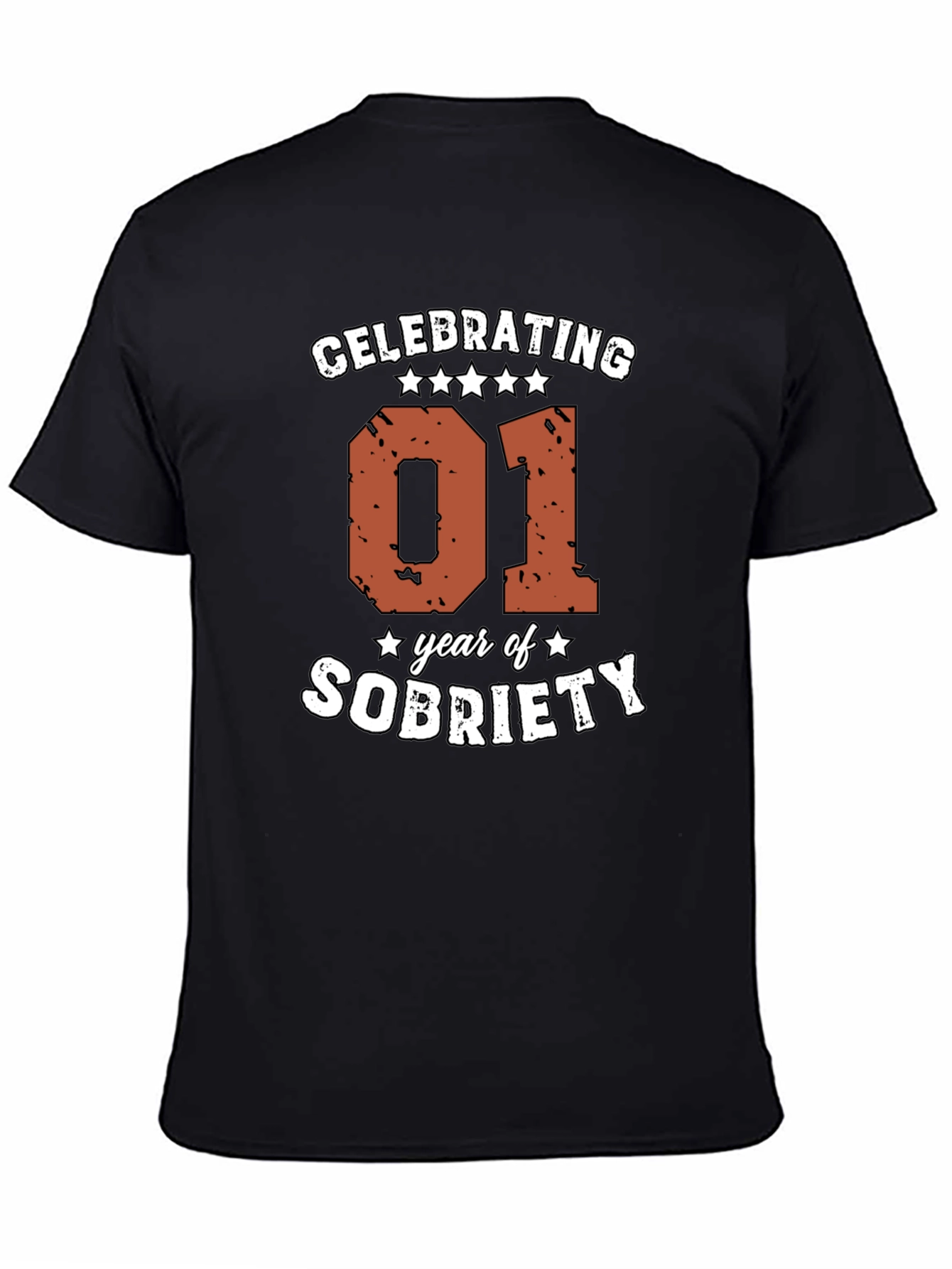 Celebrating 01 Year of Sobriety Graphic Tee