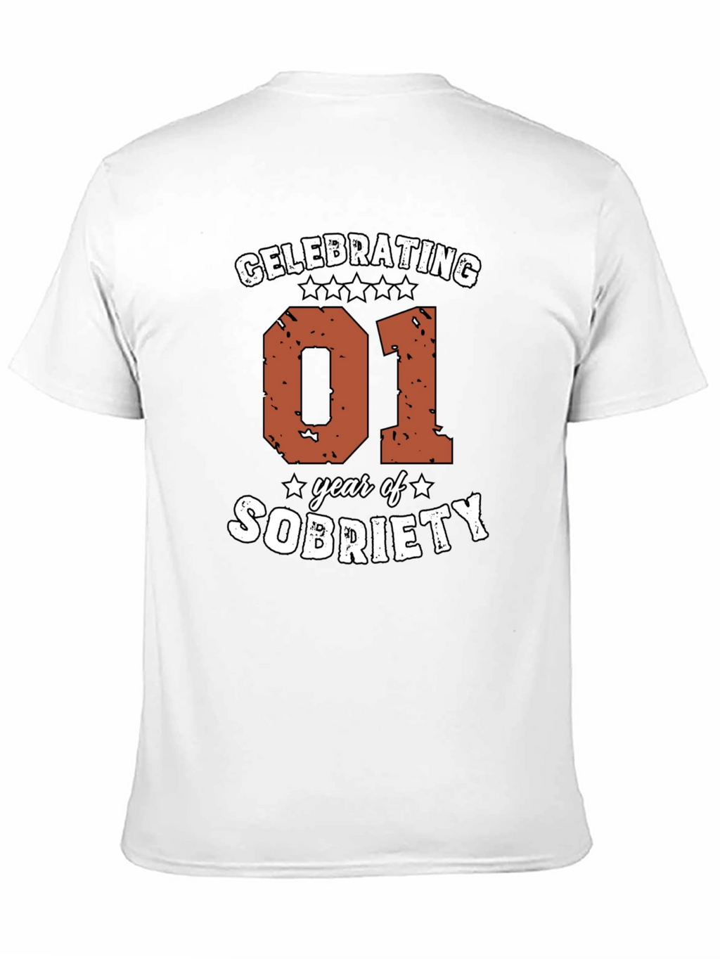 Celebrating 01 Year of Sobriety Graphic Tee