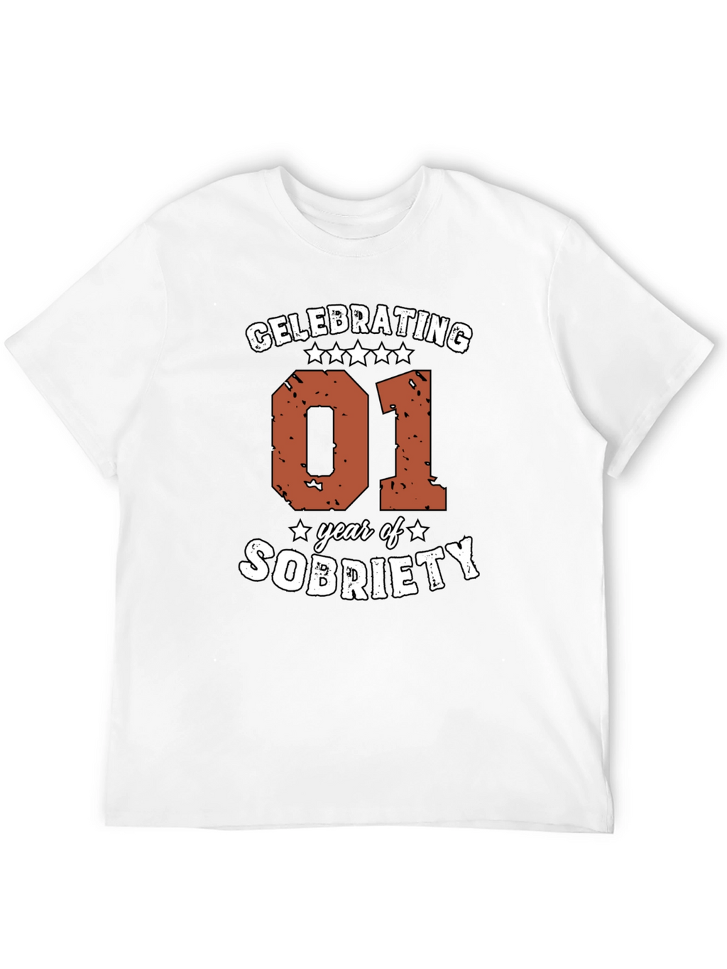 Celebrating 01 Year of Sobriety Graphic Tee