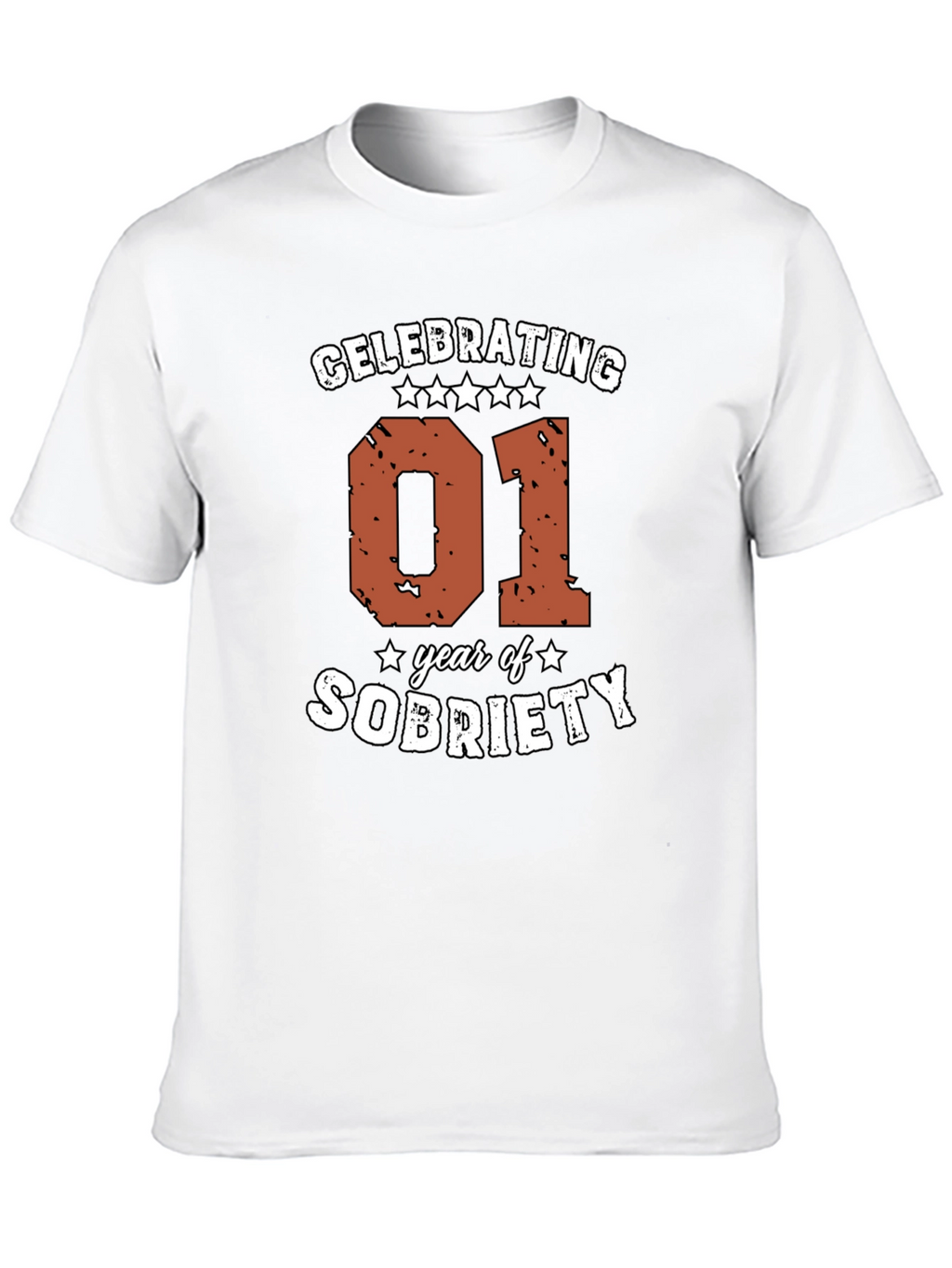 Celebrating 01 Year of Sobriety Graphic Tee