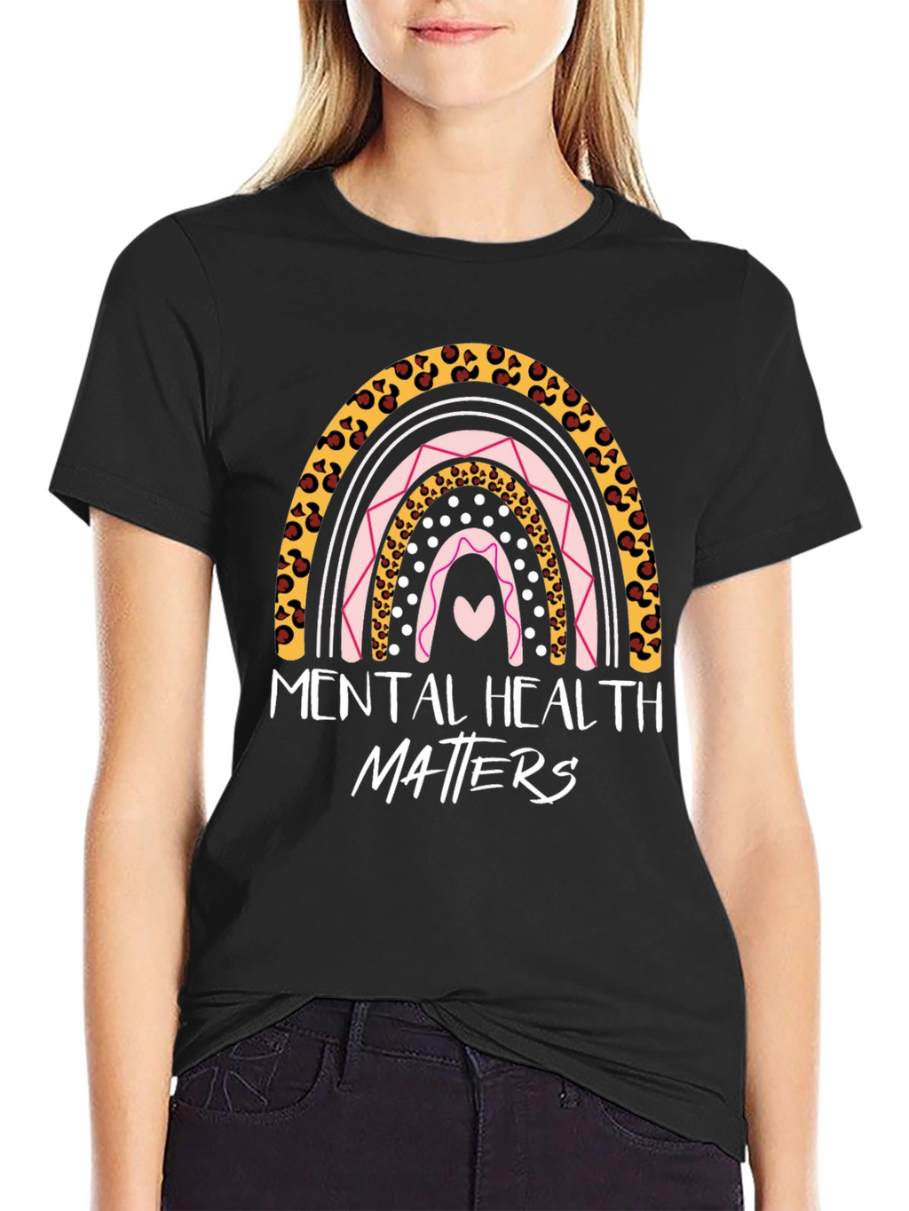 Mental Health Matters Rainbow Graphic Tee