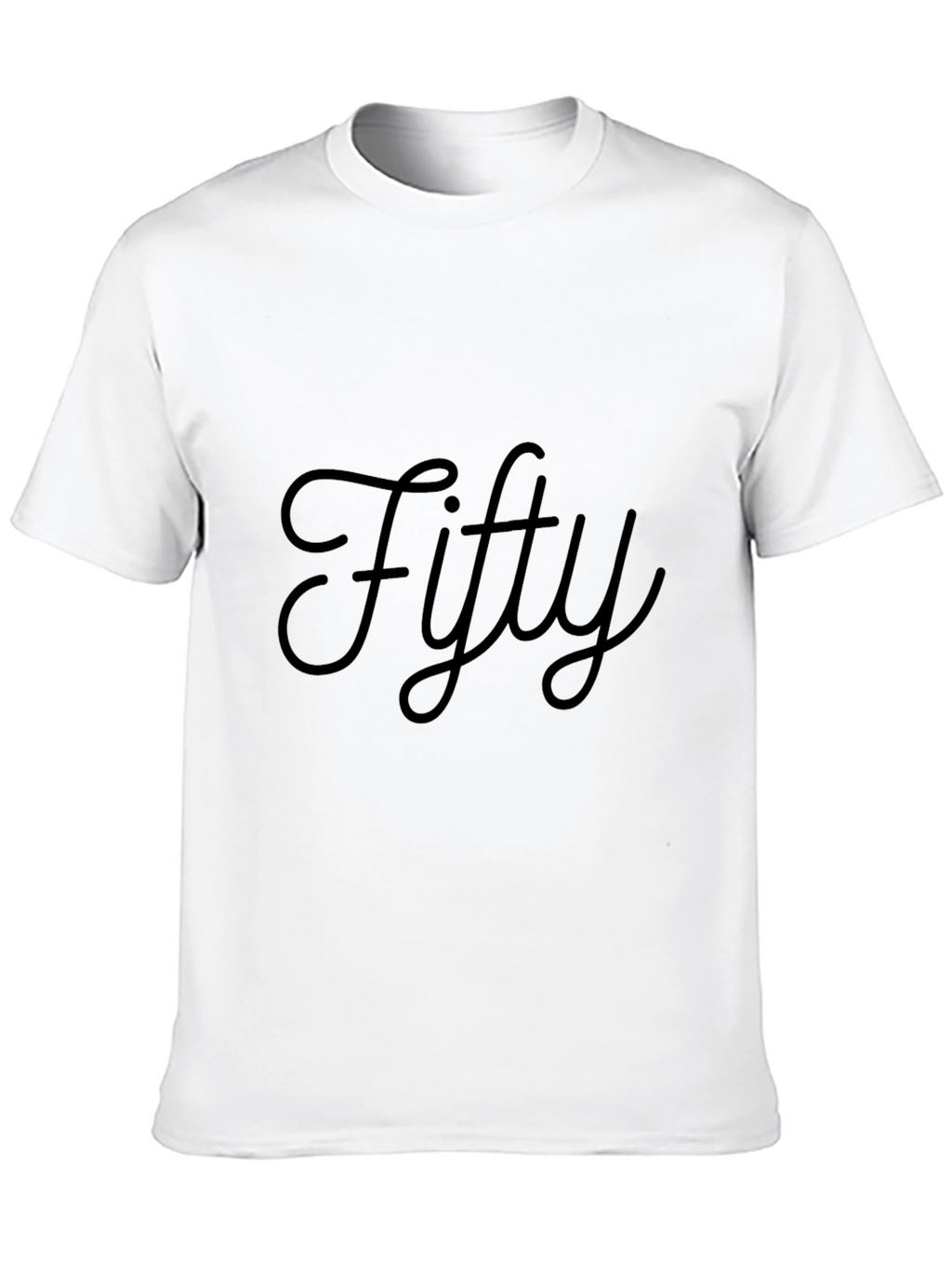 Fifty Black T-Shirt - Stylish Birthday Gift Idea