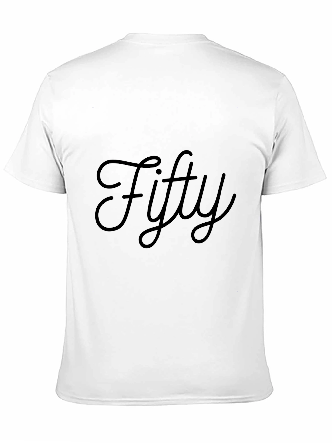 Fifty Black T-Shirt - Stylish Birthday Gift Idea
