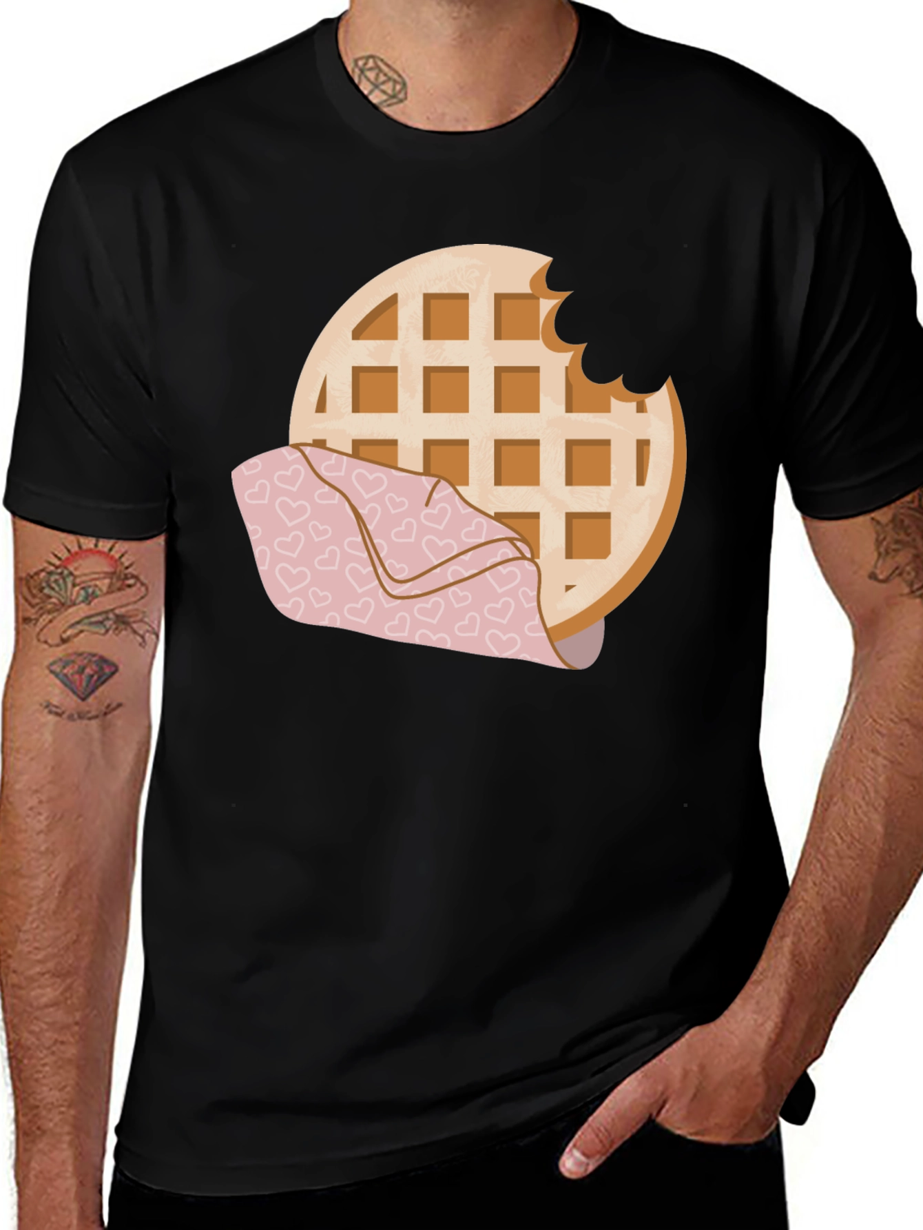Waffle Lover Graphic Tee - Bite Me