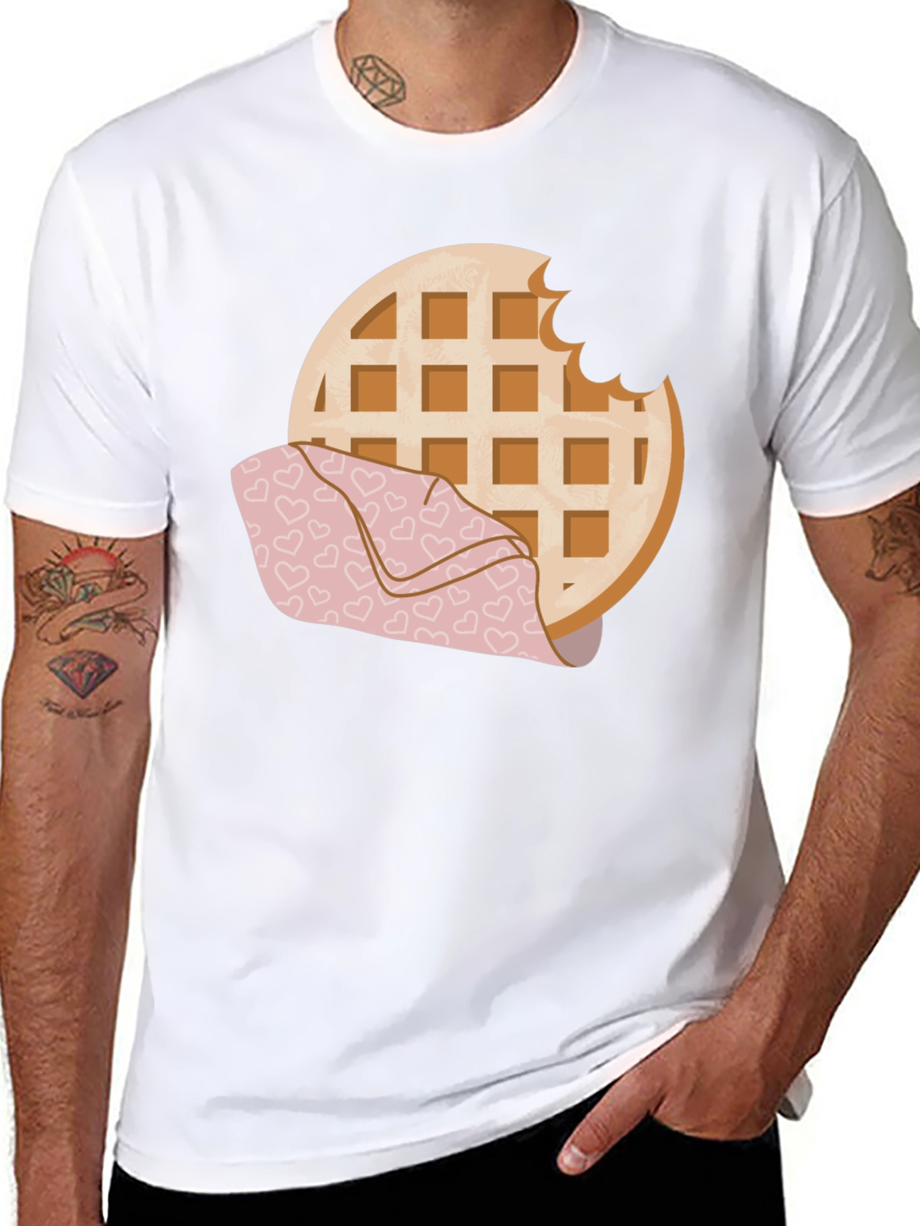 Waffle Lover Graphic Tee - Bite Me