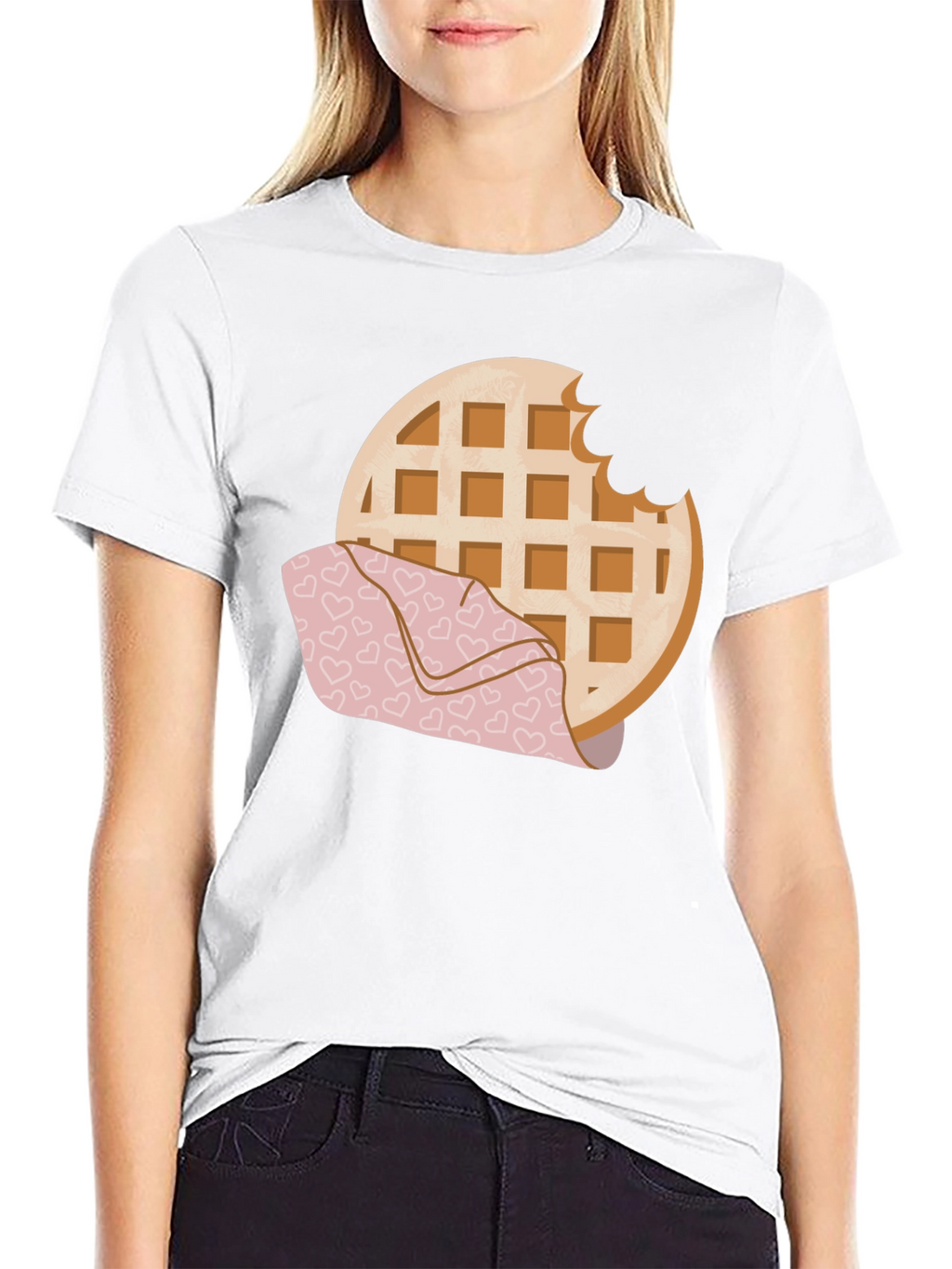 Waffle Lover Graphic Tee - Bite Me