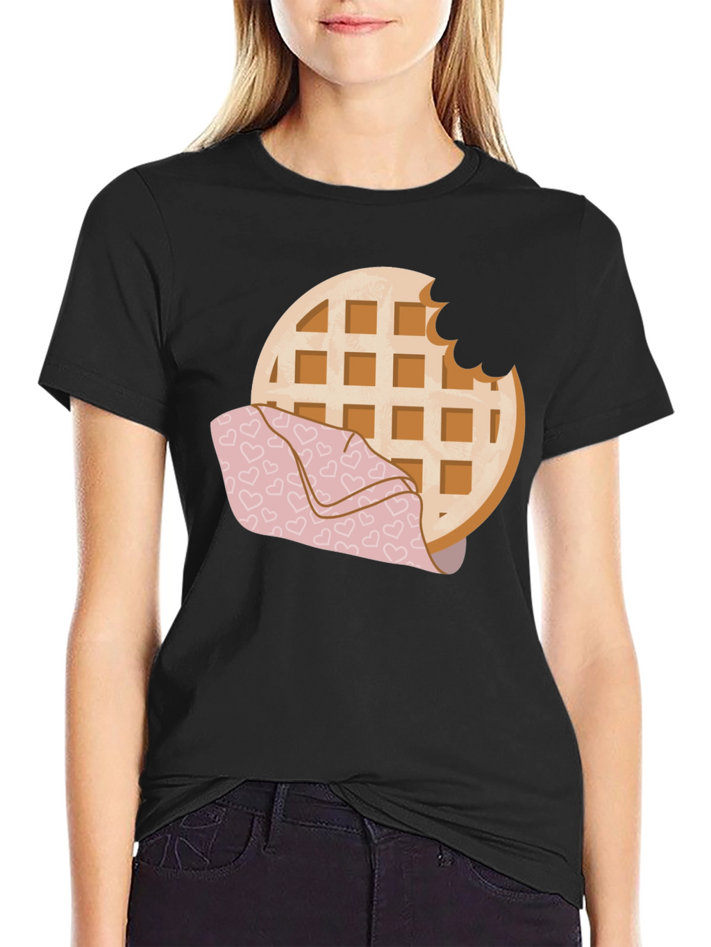 Waffle Lover Graphic Tee - Bite Me