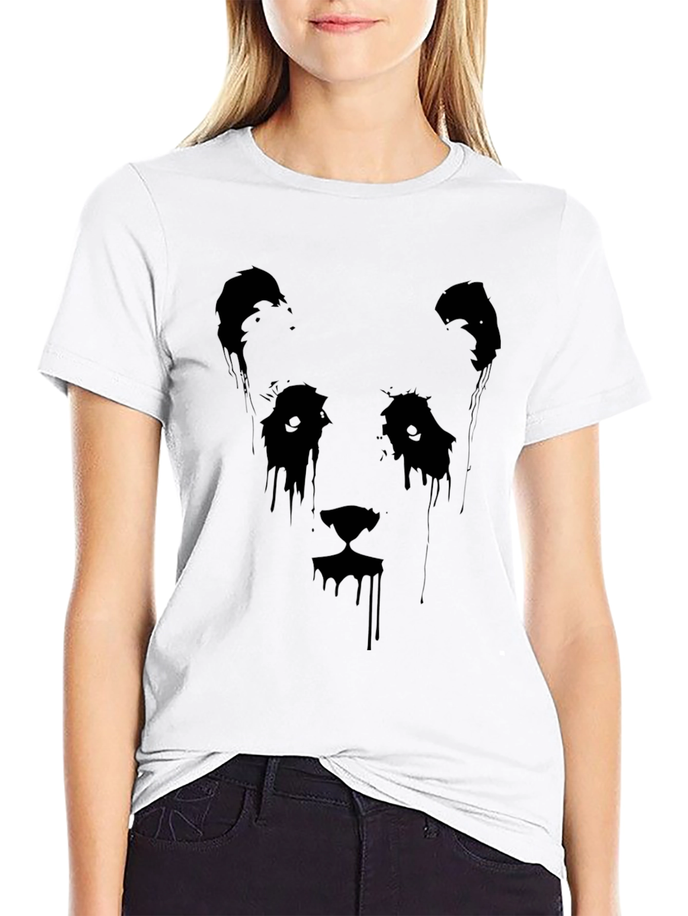Black Panda Graphic Tee - Mens Short Sleeve