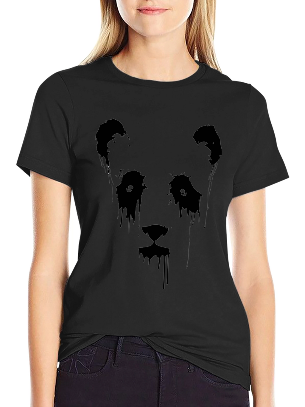 Black Panda Graphic Tee - Mens Short Sleeve