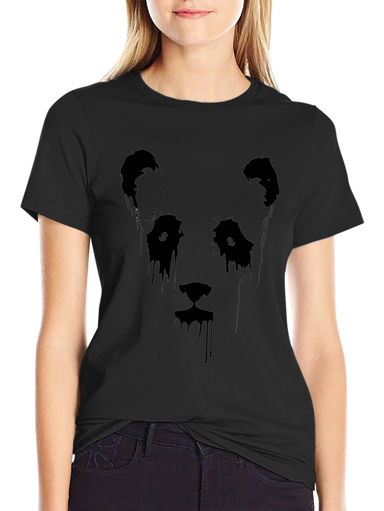 Black Panda Graphic Tee - Mens Short Sleeve