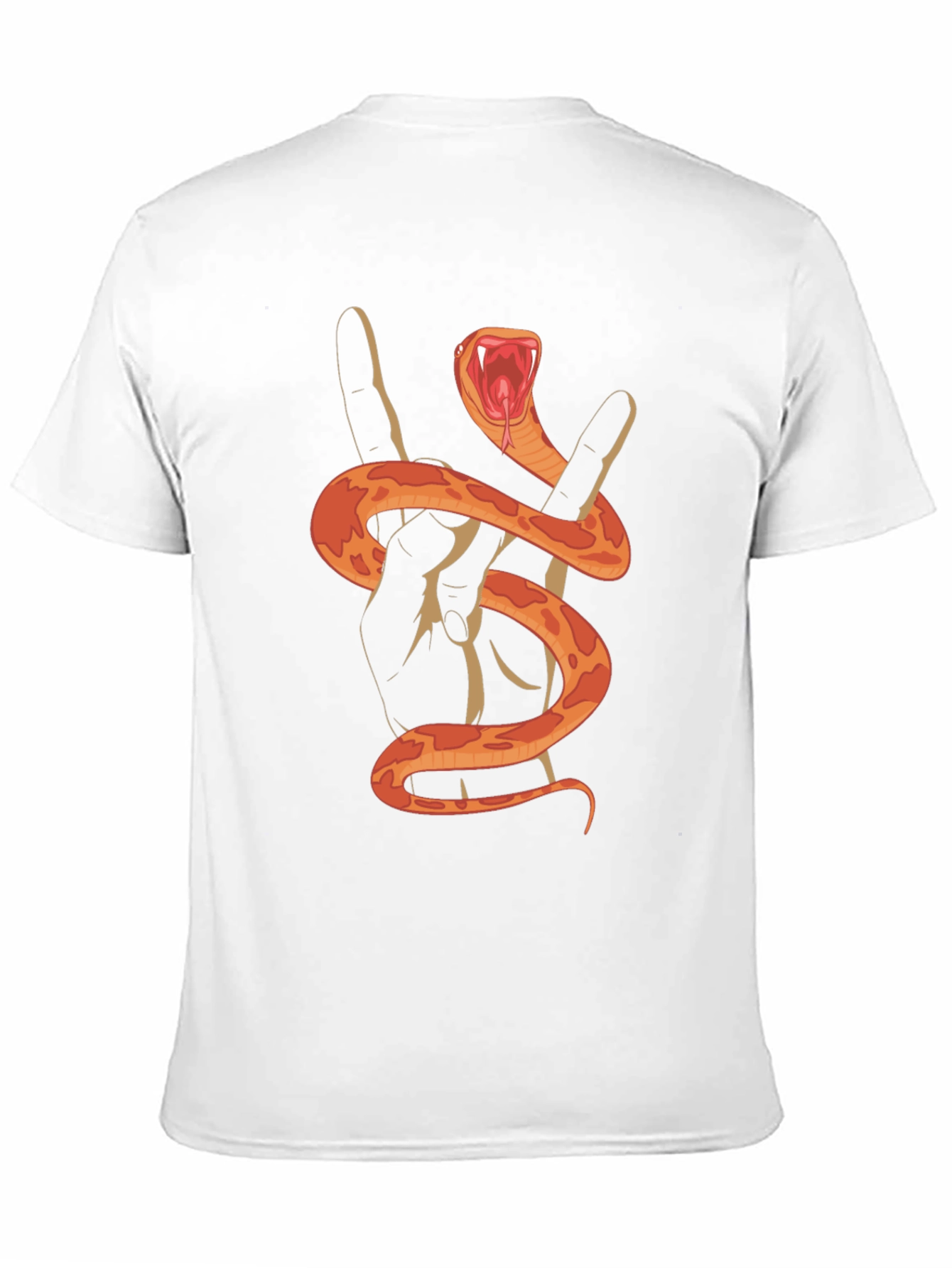 Rock On Snake Graphic Tee - Black