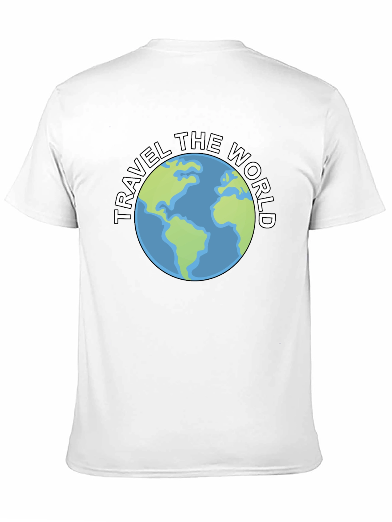 Travel The World Graphic Tee - Black Unisex T-Shirt