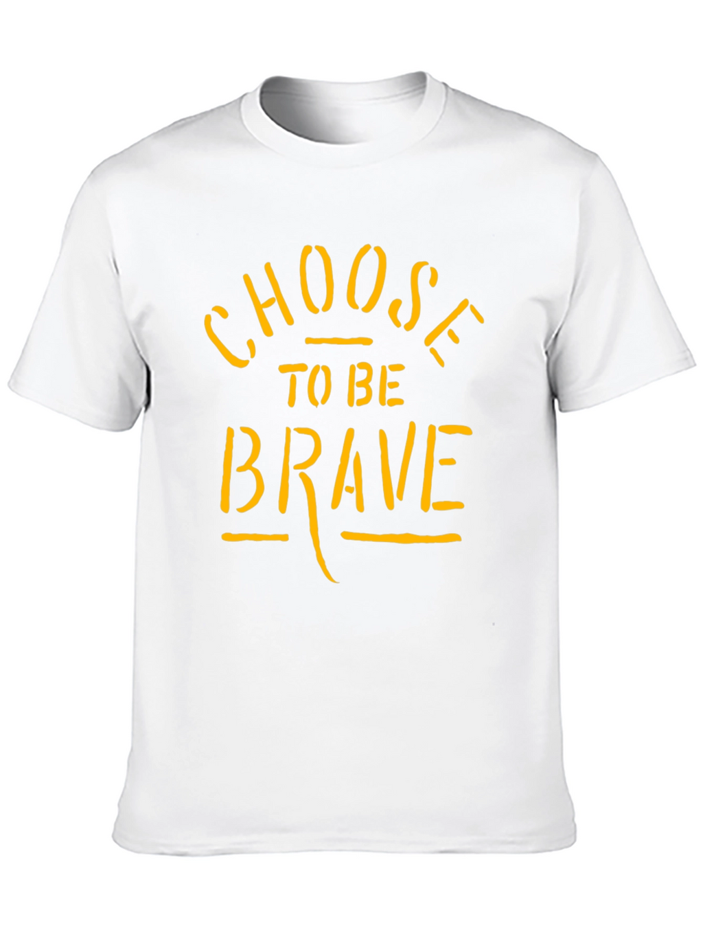 Choose To Be Brave Black Graphic T-Shirt