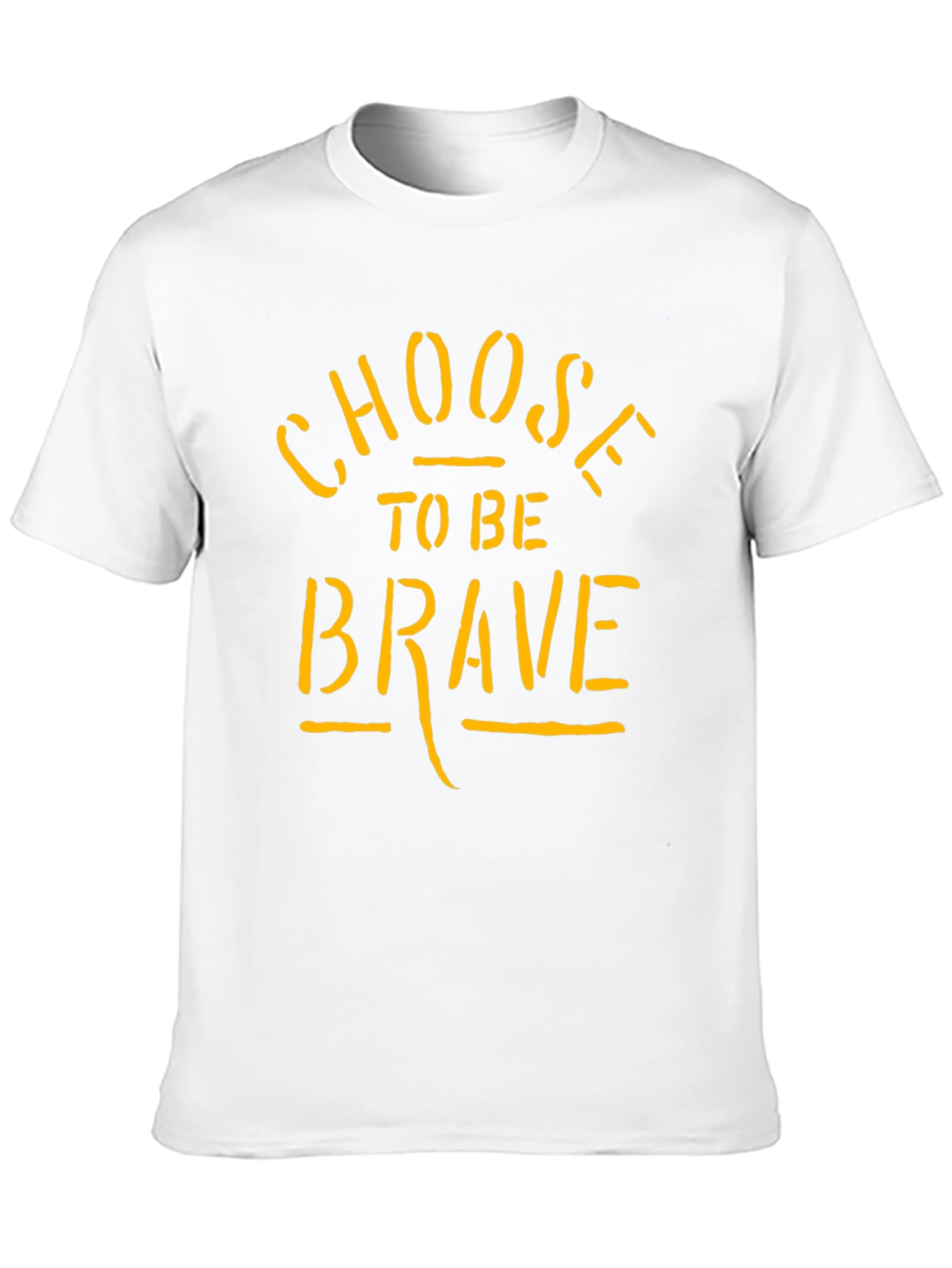Choose To Be Brave Black Graphic T-Shirt