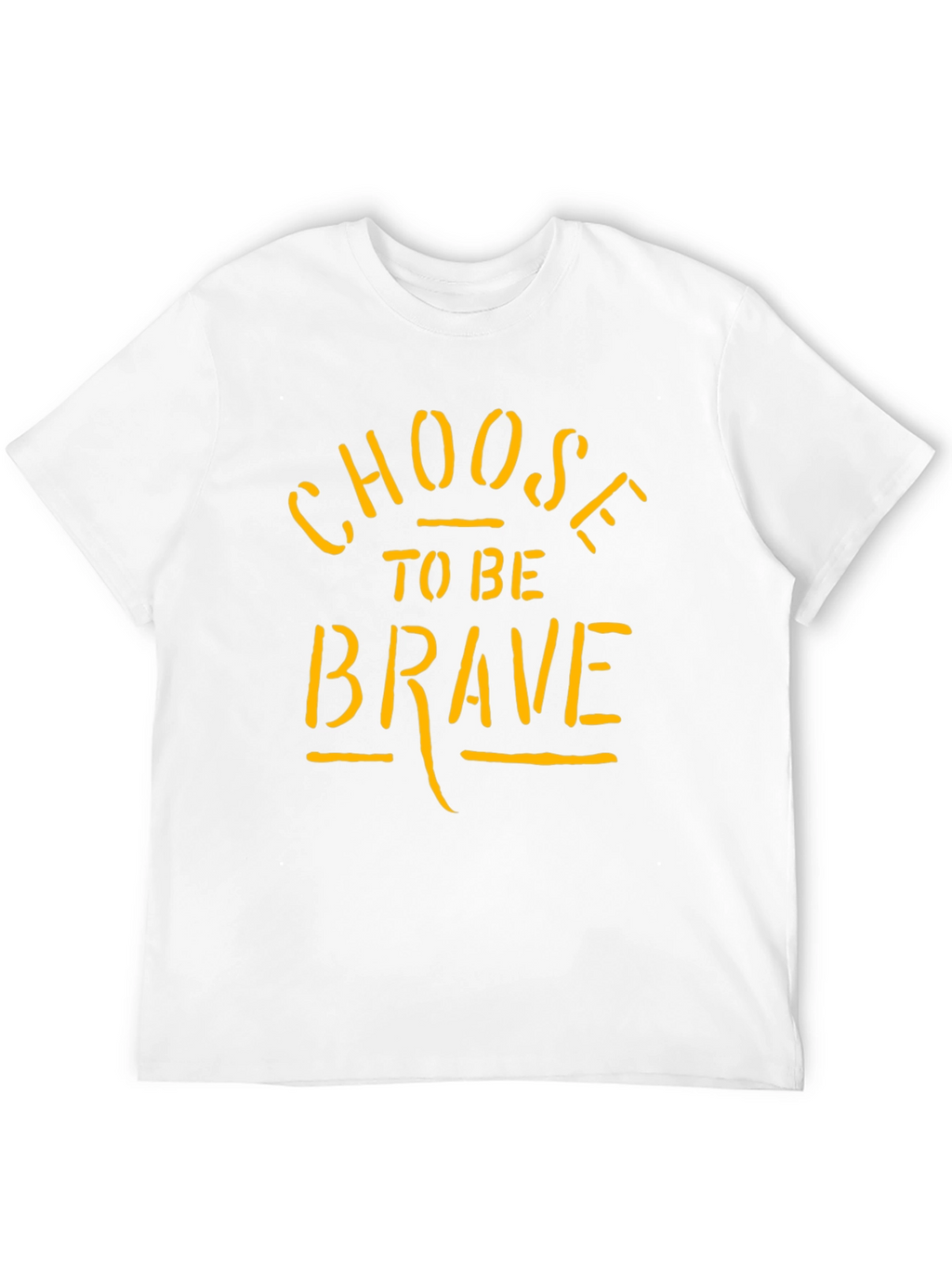 Choose To Be Brave Black Graphic T-Shirt