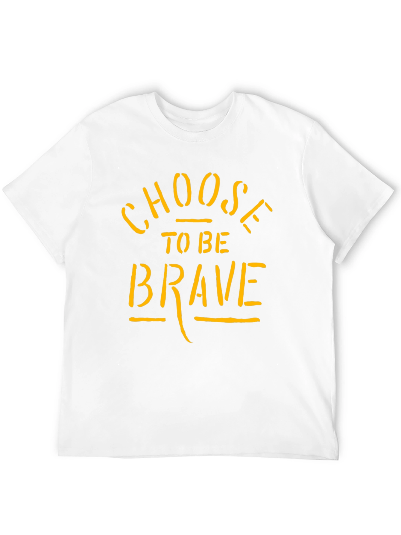 Choose To Be Brave Black Graphic T-Shirt