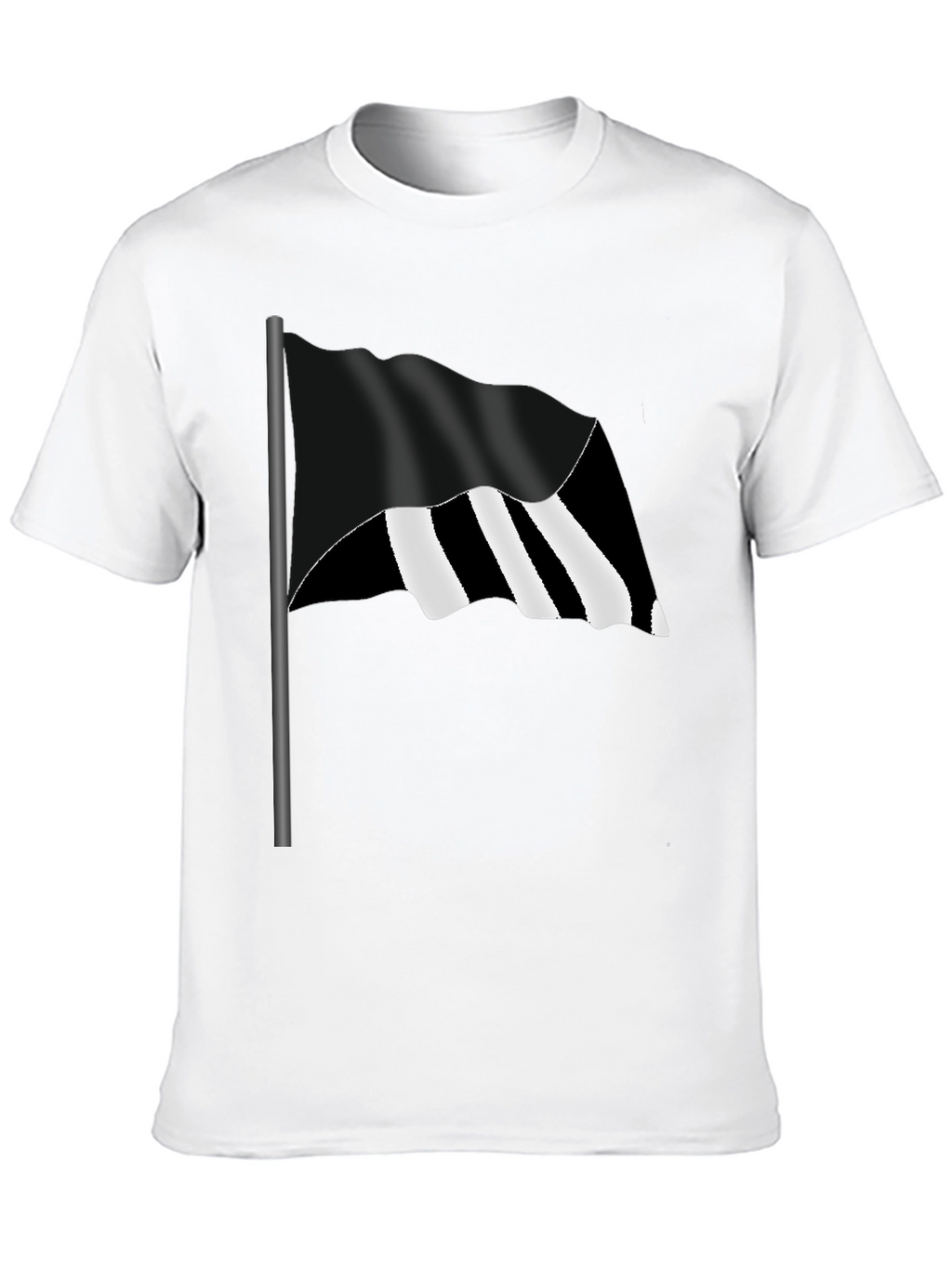 Striped Flag Graphic Tee - Bold Style