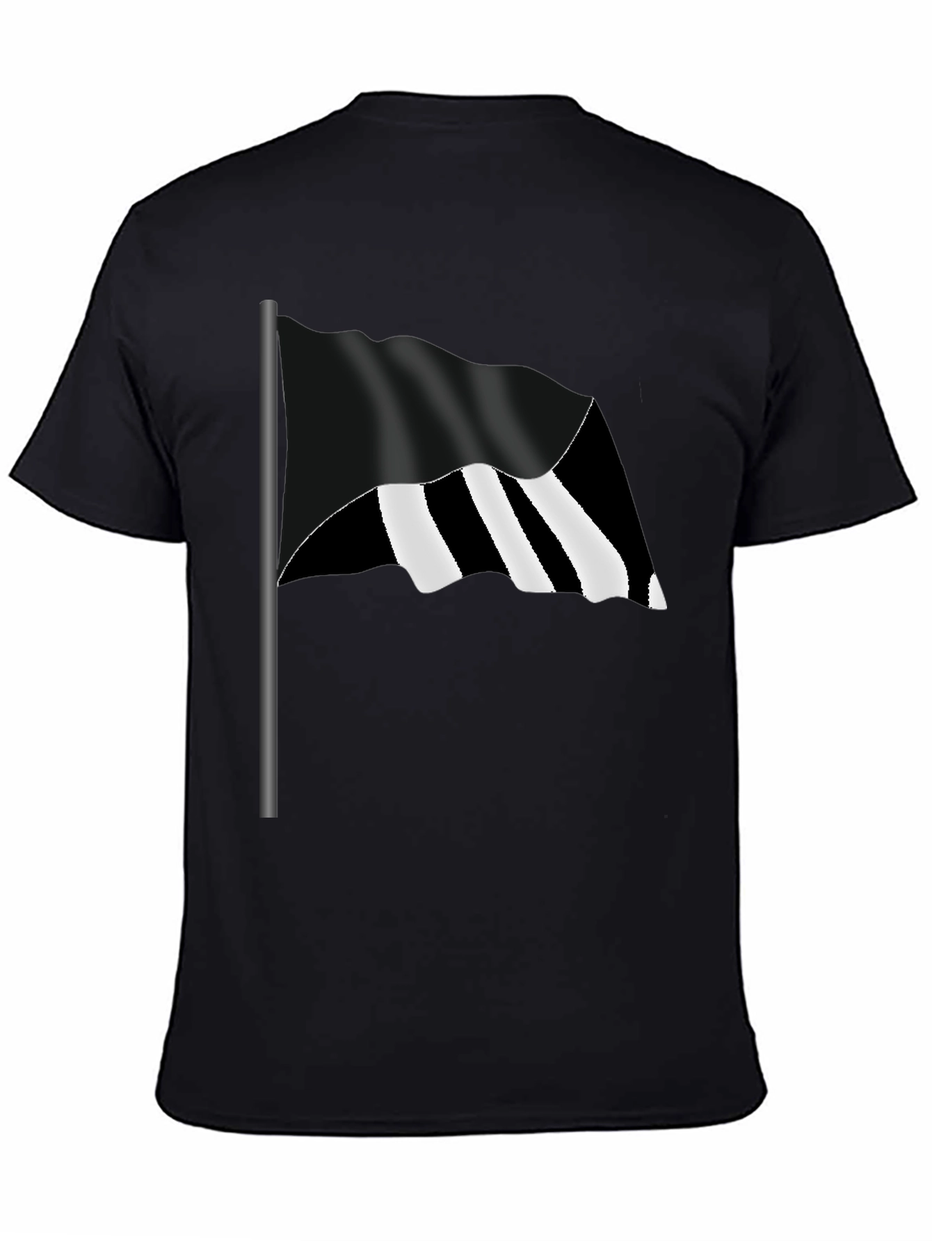 Striped Flag Graphic Tee - Bold Style